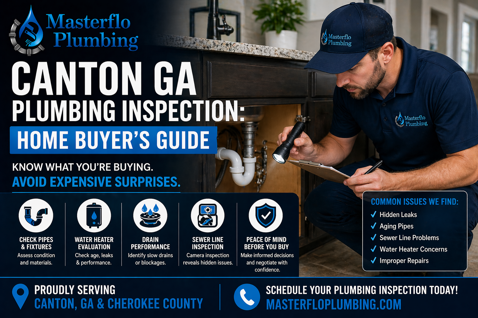 Canton Ga New Home Plumbing Inspection